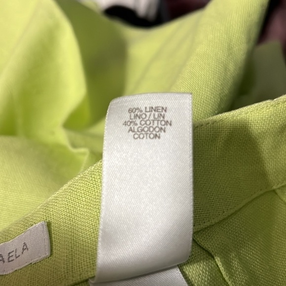 Lizsport Liz Claiborne Michaela Linen Blend Capris Pants Size 6 - Picture 7 of 8